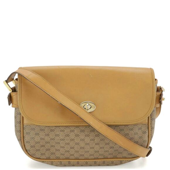 Authenticated Gucci Vintage Micro GG Canvas & Leather Crossbody - Picture 3 of 10